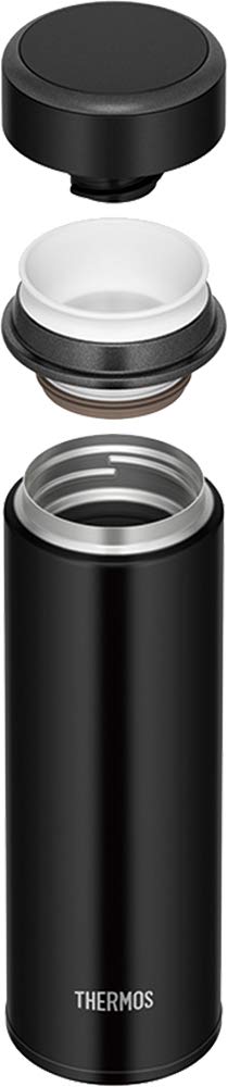 Thermos Japan Vacuum Insulated Water Bottle 350Ml Matte Black Jog-350 Mtbk