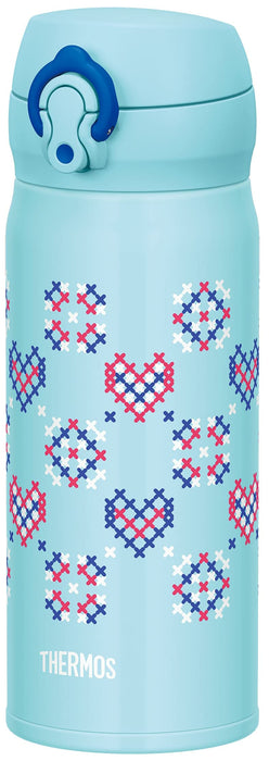 Thermos Japan Vacuum Insulated Water Bottle 400Ml Blue Stitch Jnl-403 Bst
