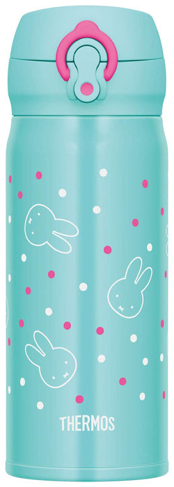 Thermos Japan Vacuum Insulated Water Bottle 400Ml Miffy Mint Green Jnl-403B Mg