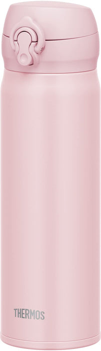 Thermos 500ml Vacuum Insulated Water Bottle in Mauve Pink One-Touch Open JNL-506 MVP