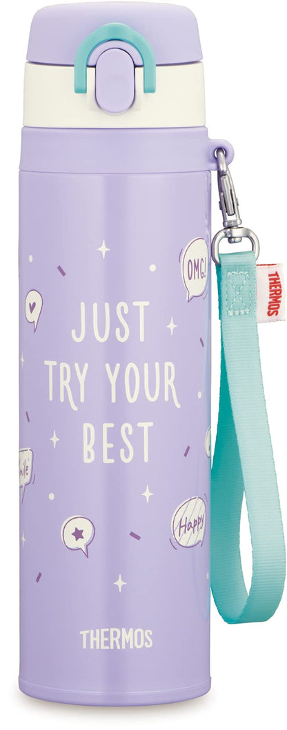 Thermos 550ml Vacuum Insulated Purple Water Bottle Mobile Mug Jnt-552 Pl