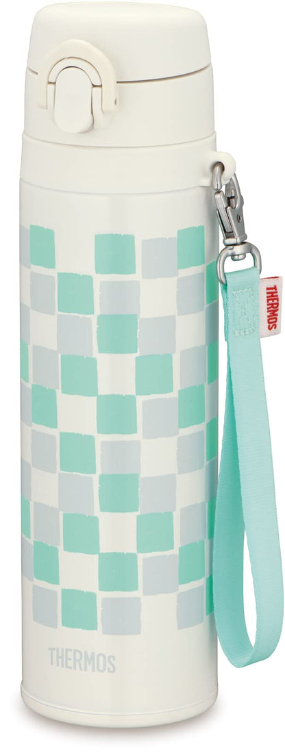 Thermos 550ml Vacuum Insulated Water Bottle Mobile Mug in White