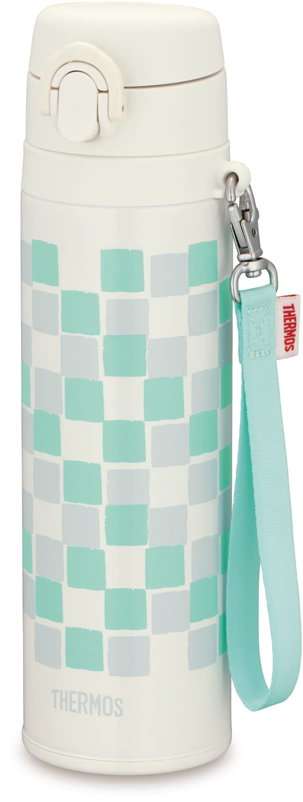 Thermos 550ml Vacuum Insulated Water Bottle Mobile Mug in White