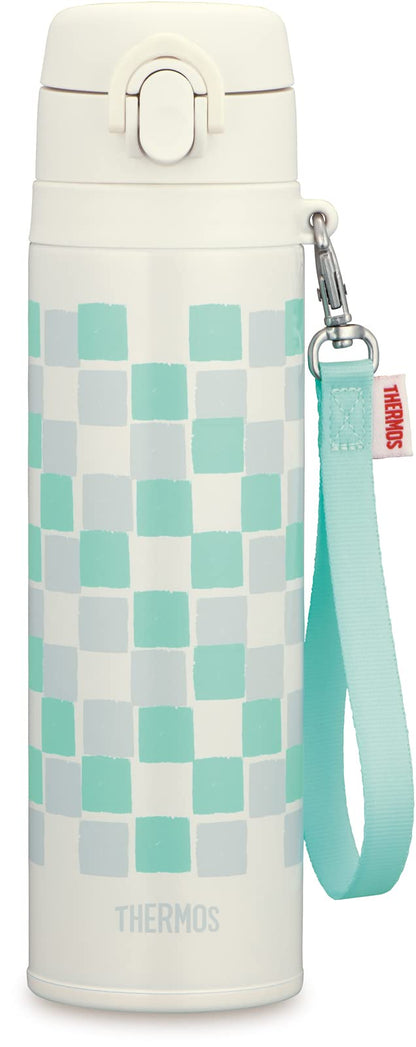 Thermos 550ml Vacuum Insulated Water Bottle Mobile Mug in White