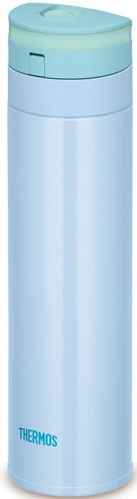 Thermos 0.45L Blue Water Bottle Vacuum Insulated Mobile Mug Japan One Touch Open Type Jns-450Bl