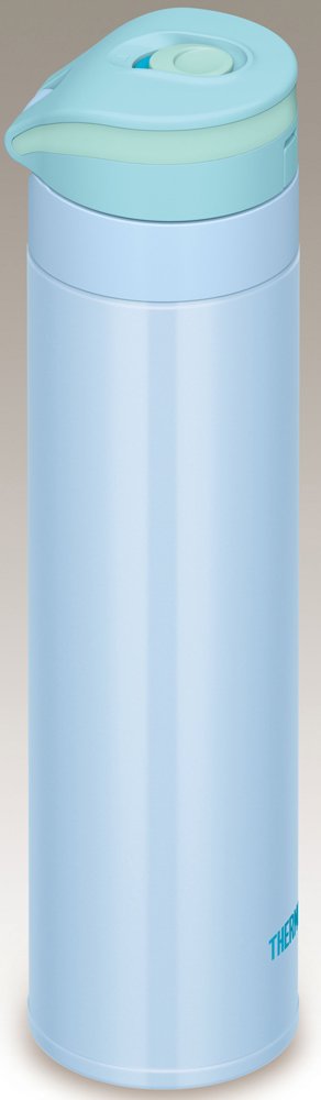 Thermos 0.45L Blue Water Bottle Vacuum Insulated Mobile Mug Japan One Touch Open Type Jns-450Bl