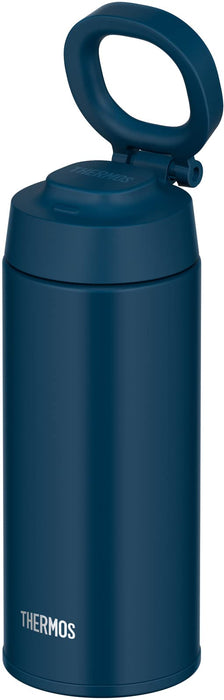 Thermos 500ml 靛藍色真空保溫水瓶帶提環