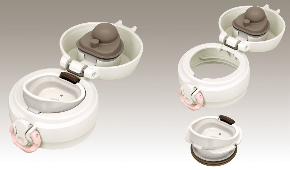 Thermos 0.4L Vacuum Insulated Water Bottle Japan Jnl-402 Pb One-Touch Open Pastel Blue