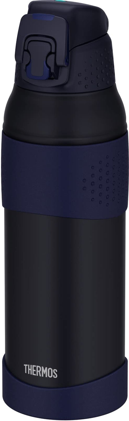 Thermos 1L Vacuum Insulated Water Bottle Midnight Blue Cold Storage Sports Model Fjr-1000 Mdb