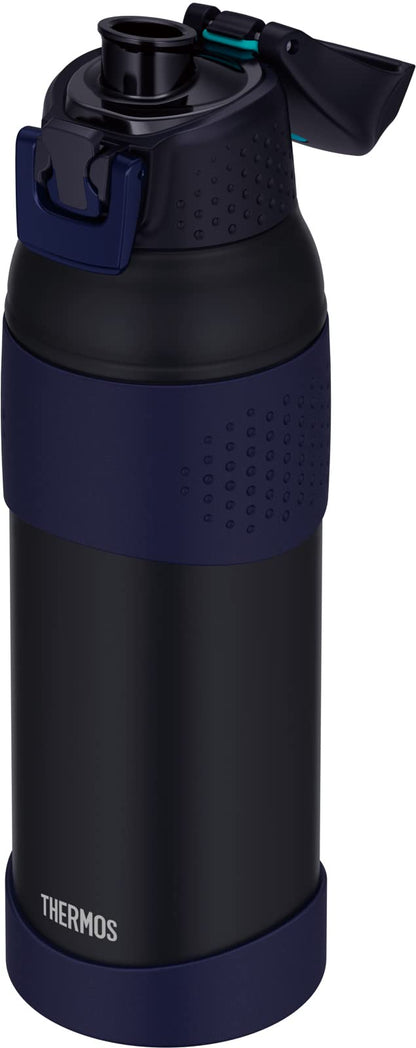Thermos 1L Vacuum Insulated Water Bottle Midnight Blue Cold Storage Sports Model Fjr-1000 Mdb