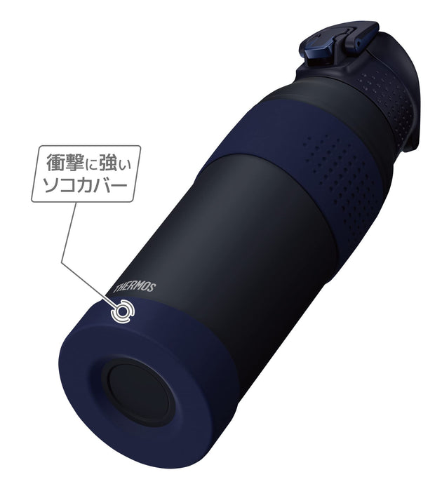 Thermos 1L Vacuum Insulated Water Bottle Midnight Blue Cold Storage Sports Model Fjr-1000 Mdb