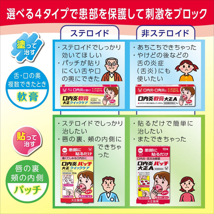大正口腔炎软膏A 6G 适用于 [第三类药物] 口腔炎 - 日本制造