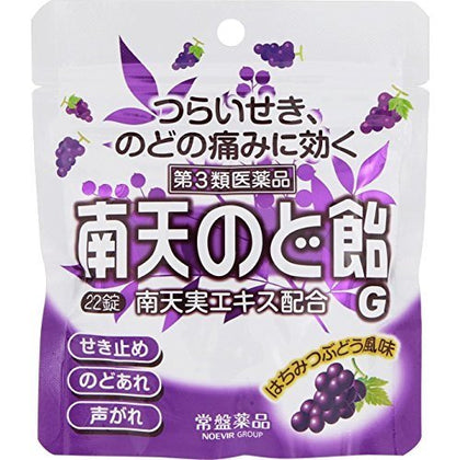 Nanten Throat Lozenge G 22 Tablets - Japan Self-Medication Tax System | Throat Candy