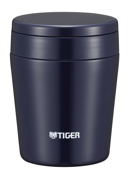 Tiger Thermos Vacuum Insulated Soup Jar 300Ml Japan Thermal Lunch Box Wide Mouth Round Bottom Indigo Blue