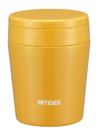 Tiger Thermos Japan Vacuum Insulated Soup Jar 300Ml Thermal Lunch Box Wide Mouth Round Bottom Saffron Yellow Mcl-B030-Ys