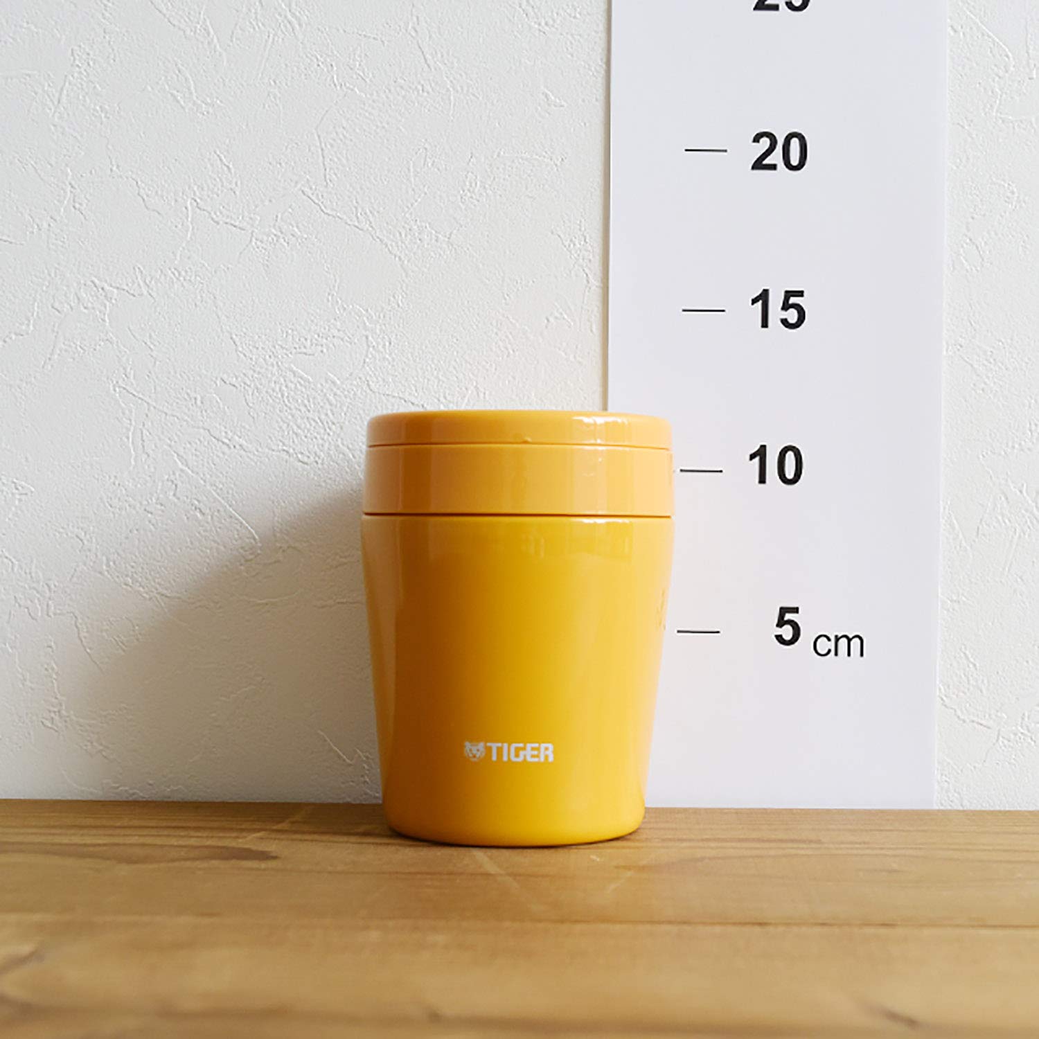 Tiger Thermos Japan Vacuum Insulated Soup Jar 300Ml Thermal Lunch Box Wide Mouth Round Bottom Saffron Yellow Mcl-B030-Ys