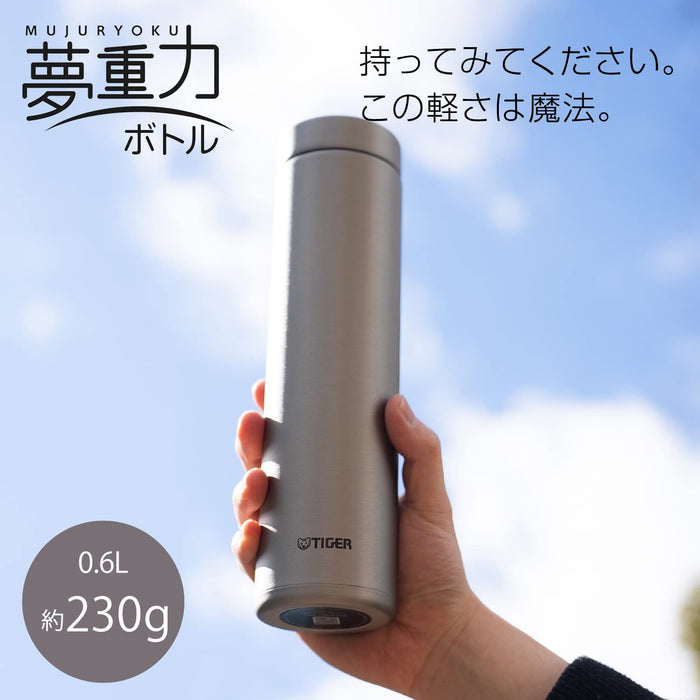 Tiger One Touch Mug Bottle Stainless Steel Water Bottle White - 350ml