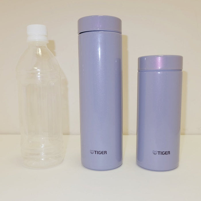 Tiger Thermos 350Ml Direct Drink Stainless Steel Mini Bottle Sahara Mug Lightweight Dream Gravity Bright Purple Japan Mmz-A035-Vh