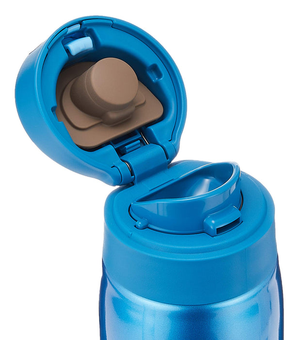Tiger Water Bottle 350Ml Sahara Mug Stainless Bottle One Touch Lightweight Sky Blue Mcx-A351Ak