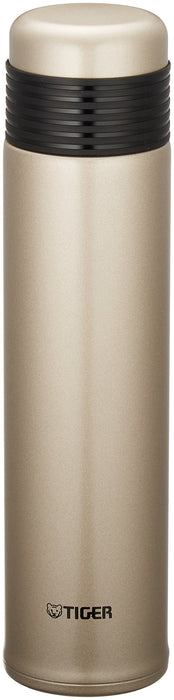 Tiger Water Bottle 500Ml Stainless Bottle With Cup Sahara Slim Champagne Gold Mse-A050-Nt Tiger