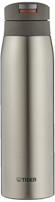 Tiger One Touch Mug Bottle Stainless Steel Water Bottle Silver - 600ml
