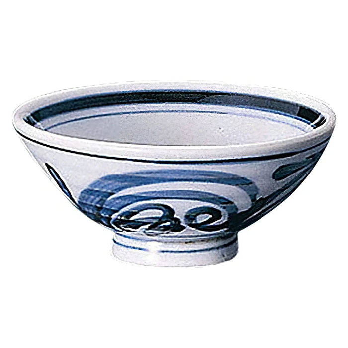 Tkg Seto Ware Ceramic Rice Bowl Karakusa 12.5Cm