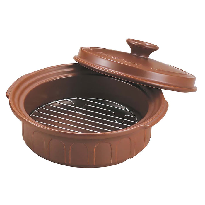 Toceram Heat-Resistant Ceramic Shallow Casserole Pot Brown