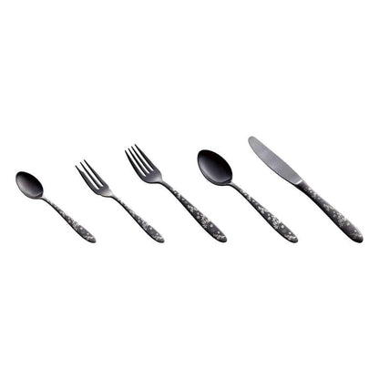 Todai Rikyu Black Rose Pattern Cake Fork - Japanese Tableware