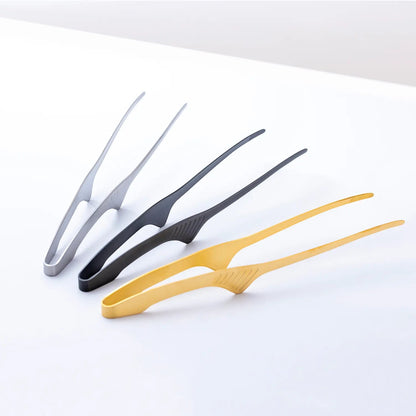 Todai Japan Stainless Steel Clever Chopstick Tongs Gold
