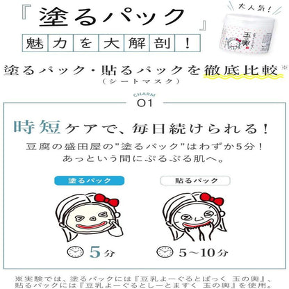 Tofu No Moritaya Soy Milk Yogurt Red Aging Care Facial Cream Mask 150g