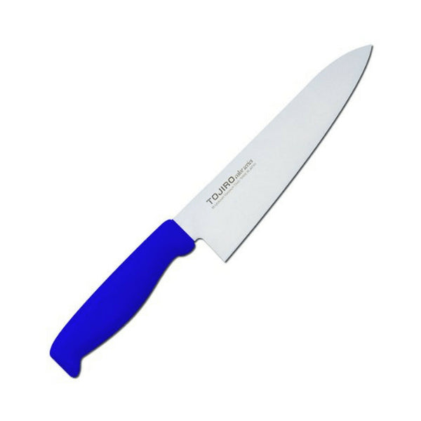 Tojiro Color Mv Gyuto Knife With Elastomer Handle 180mm - Blue