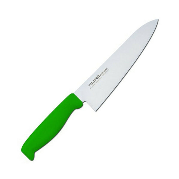 Tojiro Color Mv Gyuto Knife With Elastomer Handle 180mm - Green