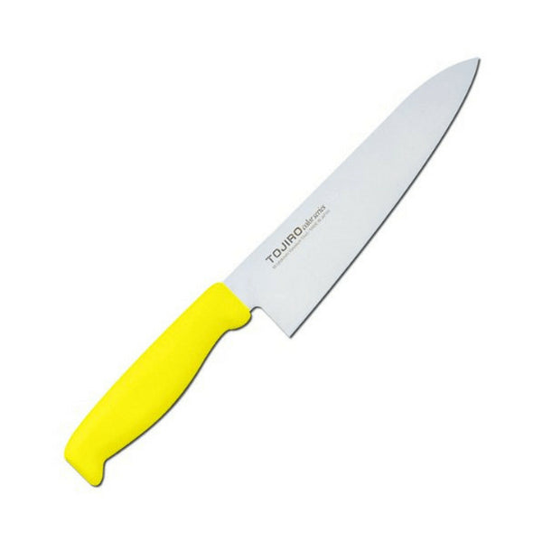Tojiro Color Mv Gyuto Knife With Elastomer Handle 180mm - Yellow