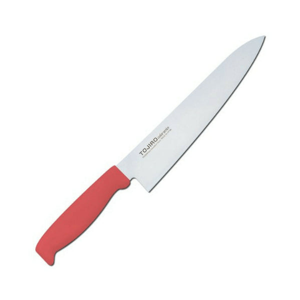 Tojiro Color Mv Gyuto Knife With Elastomer Handle 210mm - Red