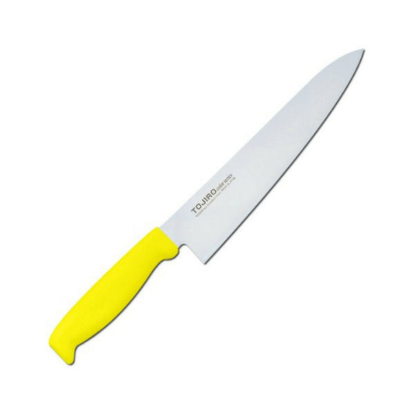 Tojiro Color Mv Gyuto Knife With Elastomer Handle 210mm - Yellow