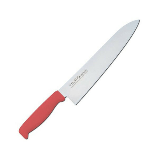 Tojiro Color Mv Gyuto Knife With Elastomer Handle 240mm - Red