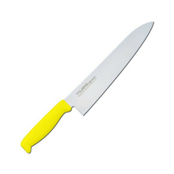 Tojiro Color Mv Gyuto Knife With Elastomer Handle 240mm - Yellow