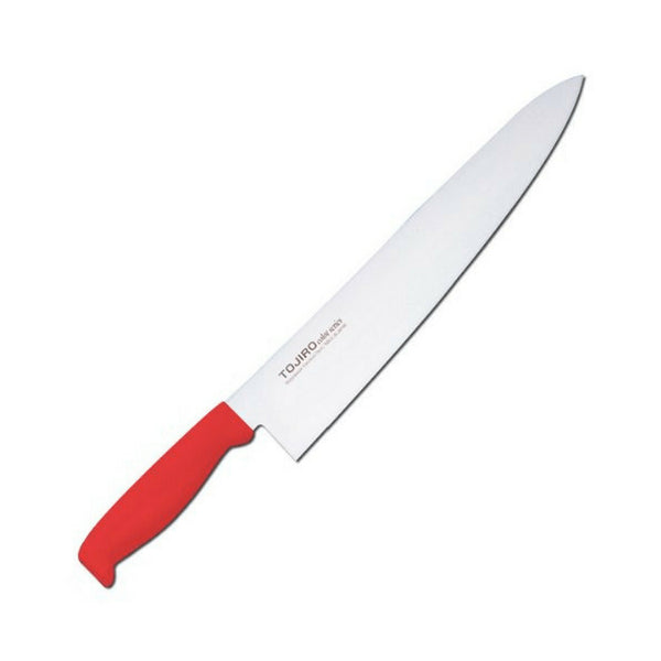 Tojiro Color Mv Gyuto Knife With Elastomer Handle 300mm - Red