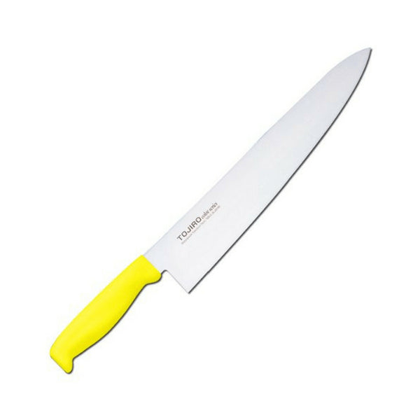 Tojiro Color Mv Gyuto Knife With Elastomer Handle 300mm - Yellow
