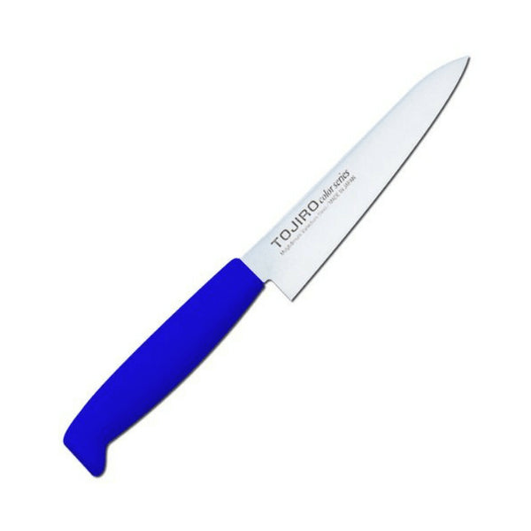 Tojiro Color Mv Petty Knife With Elastomer Handle 120mm - Blue