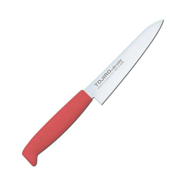 Tojiro Color Mv Petty Knife With Elastomer Handle 120mm - Red