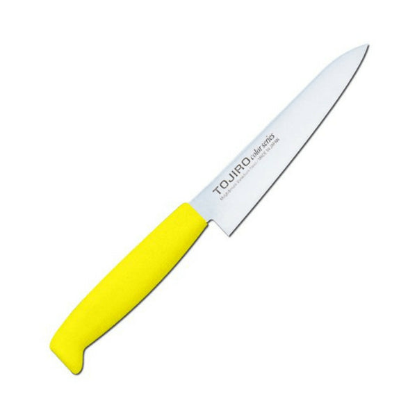Tojiro Color Mv Petty Knife With Elastomer Handle 120mm - Yellow