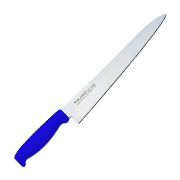 Tojiro Color Mv Sujihiki Knife With Elastomer Handle 270mm - Blue