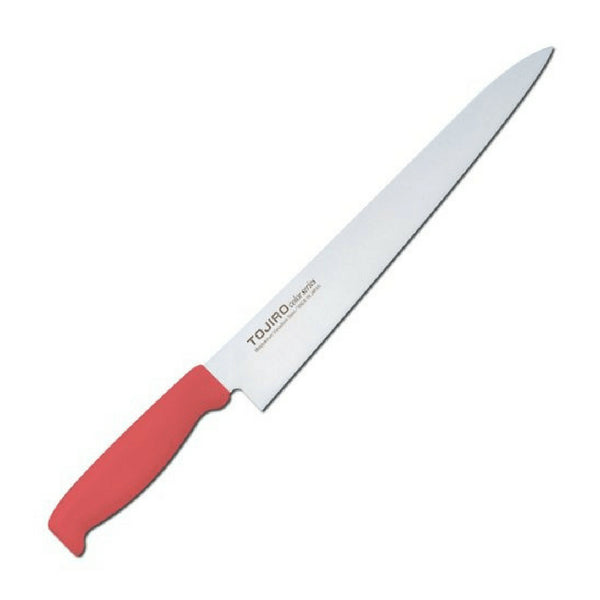 Tojiro Color Mv Sujihiki Knife With Elastomer Handle 270mm - Red