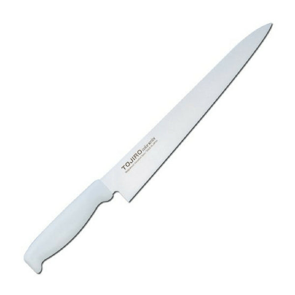 Tojiro Color Mv Sujihiki Knife With Elastomer Handle 270mm - White