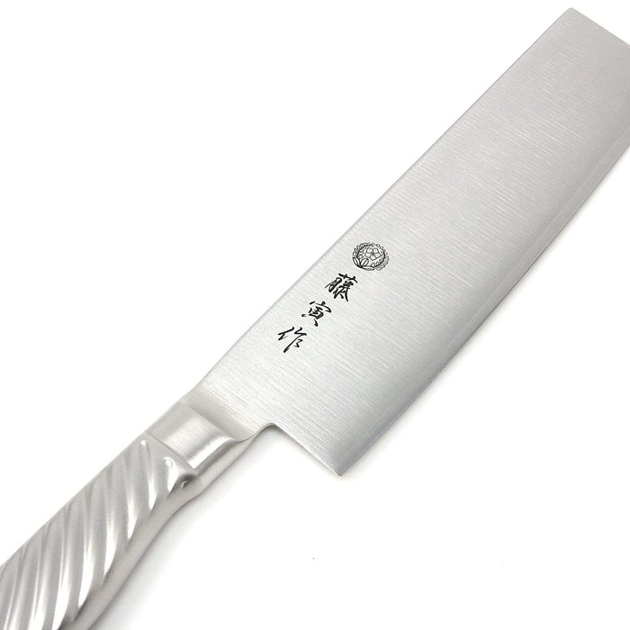 Tojiro Fujitora Dp 3-Layer Nakiri Knife With Stainless Steel Handle 165Mm Fu-894
