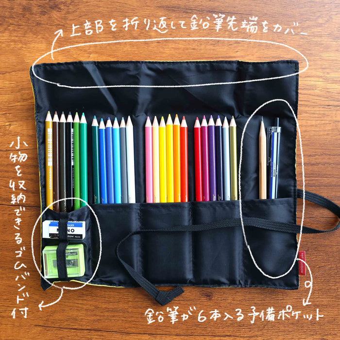 Tombow Japan Colored Pencils 36 Colors Roll Case With Mini Sharpener Mj-Crnq36Cqaaz