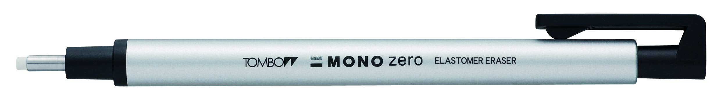 Tombow Japan Pencil Holder Eraser Monozero Round Silver Eh-Kur04