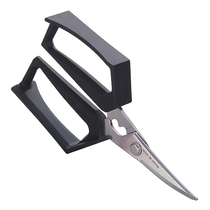 Tomita Cutlery Nisaku Stainless Steel Kitchen Scissors Black