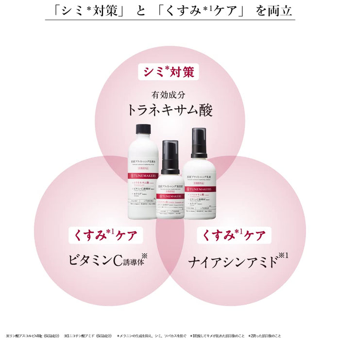 Tunemakers Undiluted Brightening Lotion 120ml - Japanese Whitening Lotion - Skincare